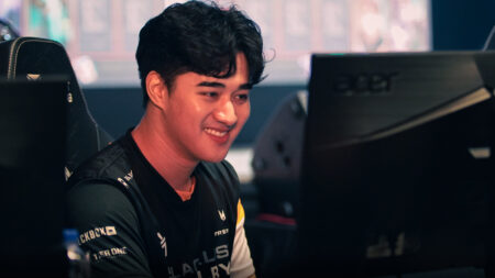 Blacklist International Dota 2 player Abed "Abed" Yusop at the Blacklist x Rivalry event