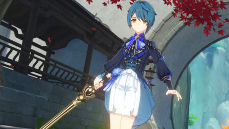 Xingqiu skin "Bamboo Rain" one of Genshin Impact's outfits