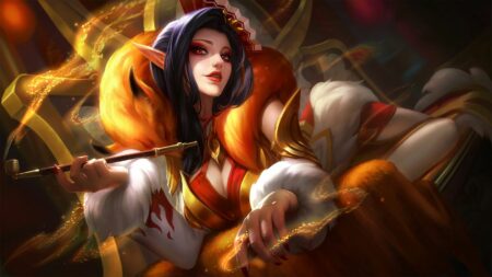 Mobile Legends: Bang Bang Foxy Lady Aurora skin wallpaper