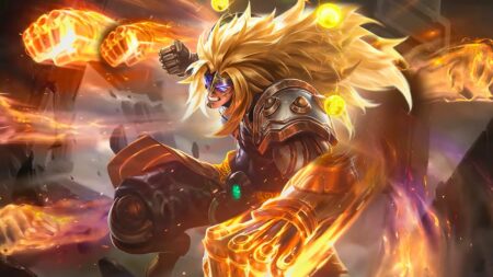 Splash art of Fist of Zen Badang skin in Mobile Legends: Bang Bang