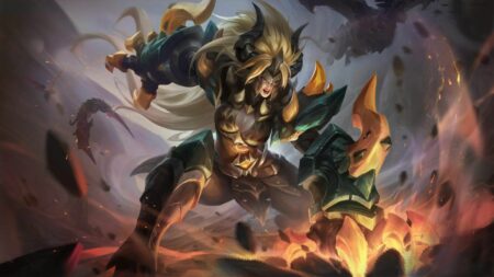 The splash art of Epic skin Dragon Tamer Masha in Mobile Legends: Bang Bang
