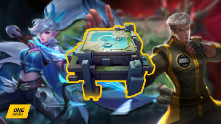 Mobile Legends: Bang Bang heroes Miya and Chou featuring Map