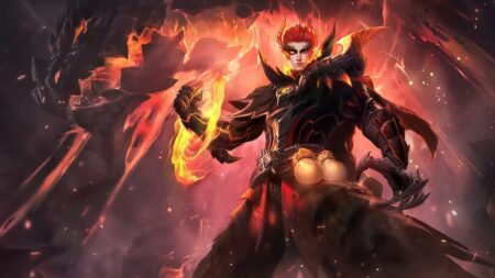 Mobile Legends: Bang Bang Draconic Flame Valir skin wallpaper