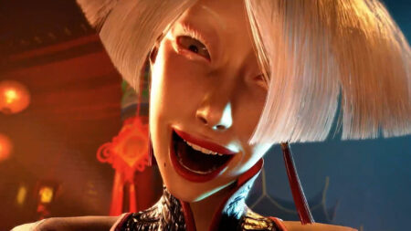 Screenshot taken from Capcom's AKI teaser trailer that was shown at Evo 2023
