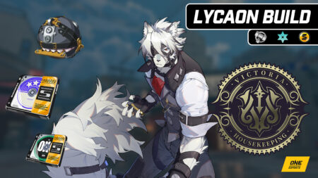 Lycaon build featuring The Restrained W-Engine and two Drive Discs in Zenless Zone Zero